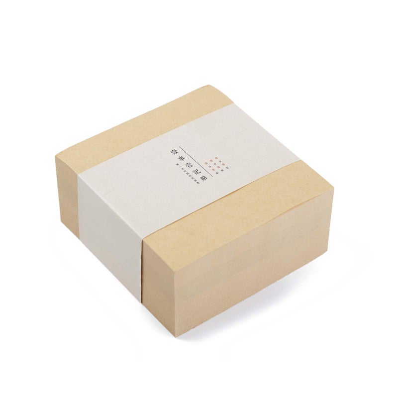 VANRA Sticky Notes 4 x 4-Inches Self-Stick Note Cube Memo Pads Strong Adhesive, 400-Sheets/Cube (Kraft Brown) - Image 1